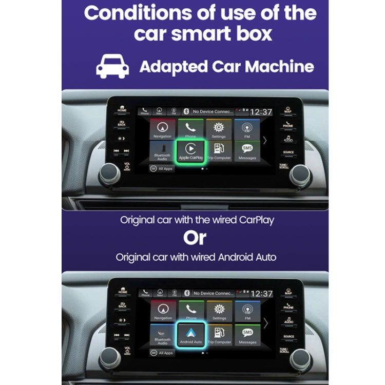 Cablato a Wireless Carplay Box Android Auto per l'interconnessione dell'auto