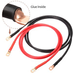 Foro in rame nudo per cavo di saldatura terminale ad anello con perno 8AWG 3/8 \\\" con termorestringente