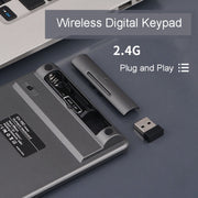 Tastiera digitale esterna silenziosa per computer con tastiera silenziosa wireless a 28 tasti