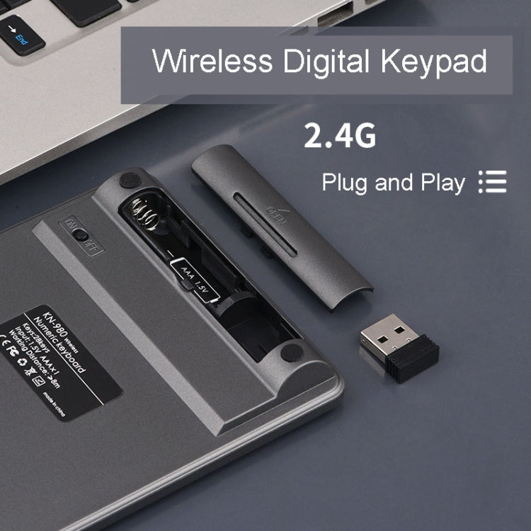 Tastiera digitale esterna silenziosa per computer con tastiera silenziosa wireless a 28 tasti