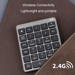 Tastiera digitale esterna silenziosa per computer con tastiera silenziosa wireless a 28 tasti