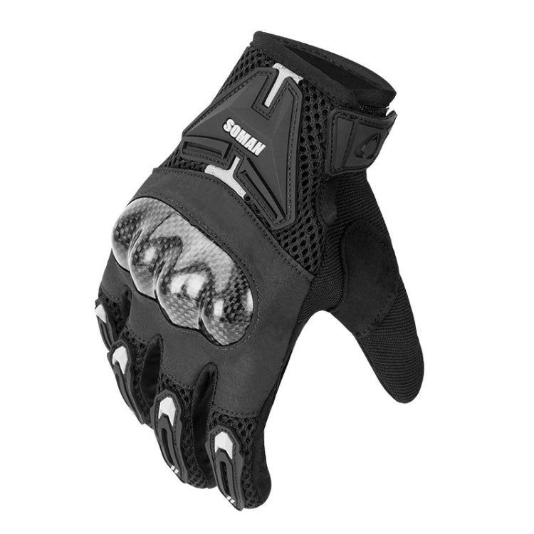 SOMAN Guanti da motocicletta anticaduta traspiranti antiscivolo in fibra di carbonio, M, L, XL, XXL