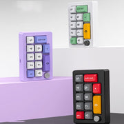 MKESPN 13 tasti Programmazione macro multifunzione RGB Tastiera meccanica cablata con tastiera a manopola