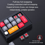MKESPN 13 tasti Programmazione macro multifunzione RGB Tastiera meccanica cablata con tastiera a manopola