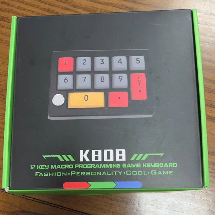 MKESPN 13 tasti Programmazione macro multifunzione RGB Tastiera meccanica cablata con tastiera a manopola