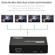 Splitter audio/video HD FJGEAR FJ-SM4K104 HDMI 1 in 4
