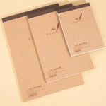 Taccuino per schizzi Kraft vuoto 18K/32K/64 Doodle, Small 64K, Medium 32K, Large 18K