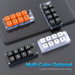 MKESPN Tasto di scelta rapida Macro definito Tastiera Samll cablata Tastiera da gioco con una sola mano, MKESPN K806 (White, MKESPN K806 (Black), MKESPN K806 (Transparent)