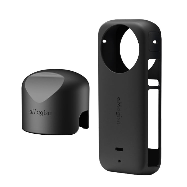 Per Insta360 X3 AMagisn Custodia protettiva in silicone per corpo, Body+Lens Case (Black), Body+Lens Case (Blue), Body Case (black), Body Case (Blue), Lens Case (Black), Lens Case (Blue)