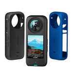 Per Insta360 X3 AMagisn Custodia protettiva in silicone per corpo, Body+Lens Case (Black), Body+Lens Case (Blue), Body Case (black), Body Case (Blue), Lens Case (Black), Lens Case (Blue)
