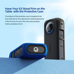 Per Insta360 X3 AMagisn Custodia protettiva in silicone per corpo, Body+Lens Case (Black), Body+Lens Case (Blue), Body Case (black), Body Case (Blue), Lens Case (Black), Lens Case (Blue)