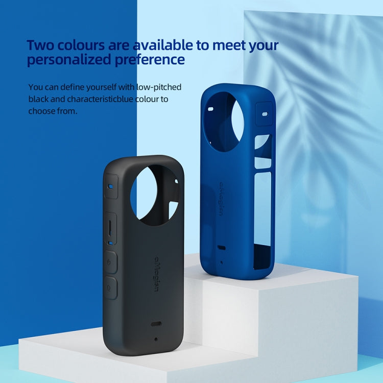 Per Insta360 X3 AMagisn Custodia protettiva in silicone per corpo, Body+Lens Case (Black), Body+Lens Case (Blue), Body Case (black), Body Case (Blue), Lens Case (Black), Lens Case (Blue)