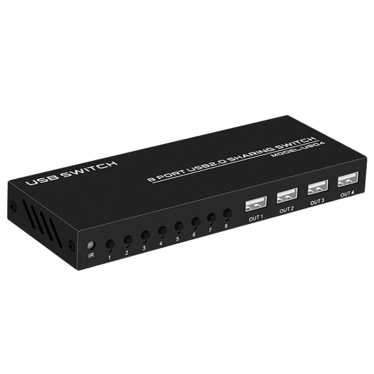 FJGEAR FJ-U804 Estensore per switch di condivisione USB 2.0 8 ingressi 4 uscite, FJ-U804