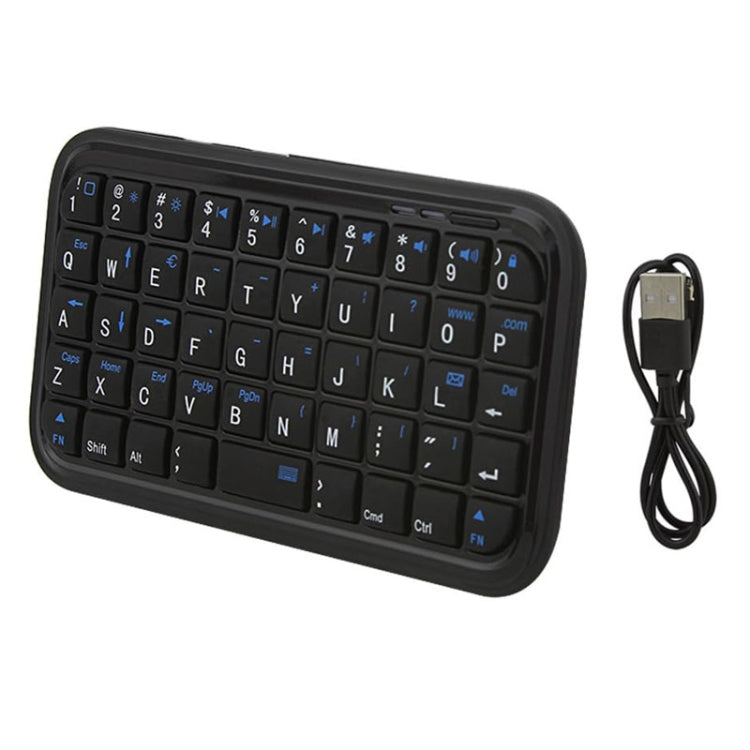 Mini tastiera Bluetooth wireless a 49 tasti Tastiera portatile universale multisistema, 202120 (Black)
