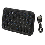 Mini tastiera Bluetooth wireless a 49 tasti Tastiera portatile universale multisistema, 202120 (Black)