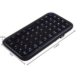 Mini tastiera Bluetooth wireless a 49 tasti Tastiera portatile universale multisistema, 202120 (Black)