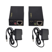 FJGEAR FJ-VEA100 Prolunga 2 in 1 Cavo singolo da VGA a RJ45 Prolunga con audio, spina europea, FJ-VEA100 EU Plug