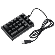 198I K21 Tastiera meccanica Dightal cablata Pulsante multifunzione Tastierino da ufficio retroilluminato RGB