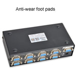 FJGEAR FJ-2008 Splitter VGA 1 ingresso 8 uscite Splitter uscita Vedio per computer, spina europea, FJ-2008 EU Plug
