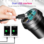 Caricatore per auto Cup Caricatore per telefono cellulare con doppio cavo USB per accendisigari