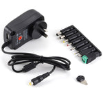 Adattatore di alimentazione regolabile con interfaccia USB da 30 W con luce LED per il monitoraggio dell'alimentazione, US Plug, EU Plug, UK Plug, AU Plug