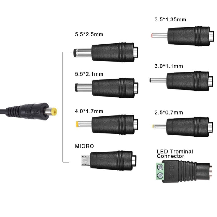 Adattatore di alimentazione regolabile con interfaccia USB da 30 W con luce LED per il monitoraggio dell'alimentazione, US Plug, EU Plug, UK Plug, AU Plug