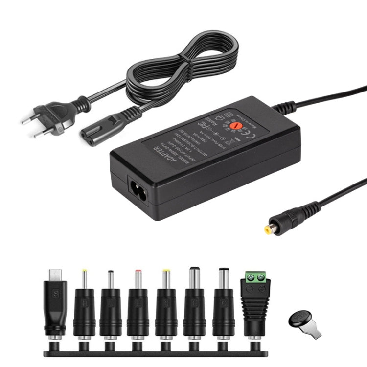 Caricatore adattatore di alimentazione CC regolabile 3A da 65 W 6-20 V, US Plug, EU Plug, UK Plug Small, AU Plug, UK Plug Large