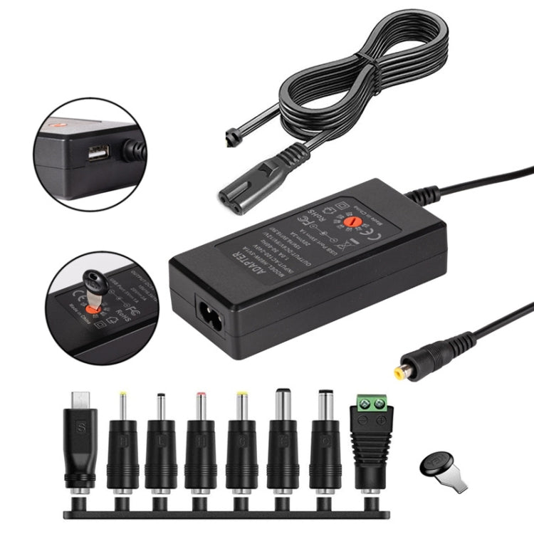 Caricatore adattatore di alimentazione CC regolabile 3A da 65 W 6-20 V, US Plug, EU Plug, UK Plug Small, AU Plug, UK Plug Large