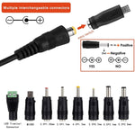Caricatore adattatore di alimentazione CC regolabile 3A da 65 W 6-20 V, US Plug, EU Plug, UK Plug Small, AU Plug, UK Plug Large