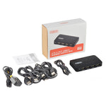 FJGEAR FJ-U404 Switcher di condivisione USB 2.0 4 ingressi 4 uscite con controller, J-U404
