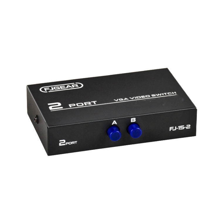 FJGEAR FJ-15-2 Commutatore VGA per computer Condivisore di commutazione bidirezionale 2 ingressi 1 uscita, FJ-15-2