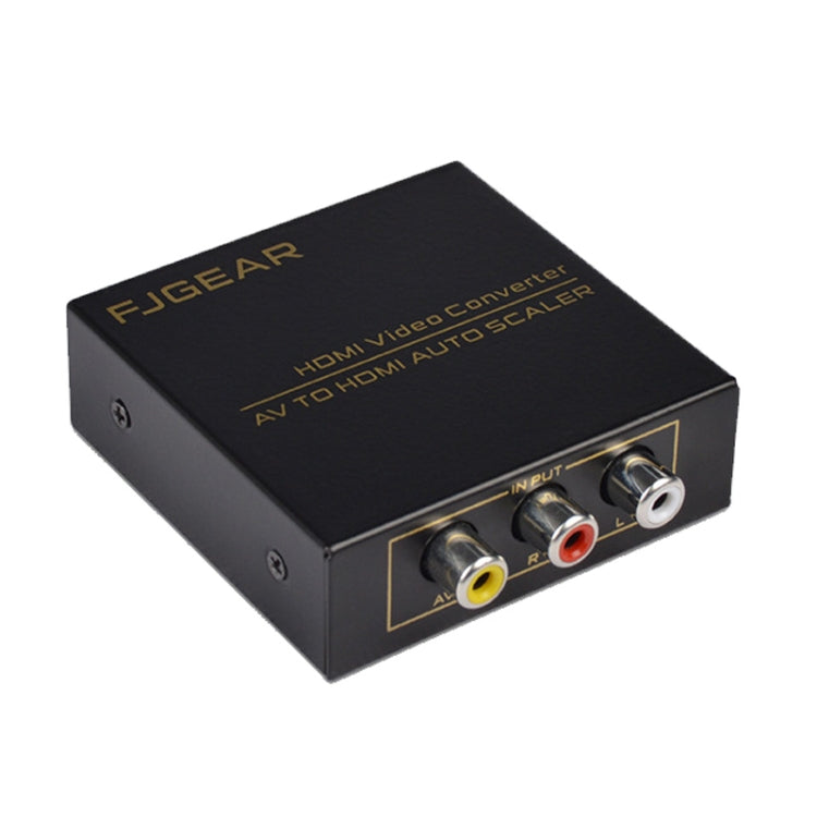 FJGEAR FJ-AH1308 Convertitore AV a HDMI con ridimensionamento automatico, FJ-AH1308