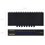 FJGEAR FJ-801AV Commutatore audio video Commutatore CVBS 8 ingressi 1 uscita, FJ-801AV