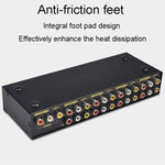 FJGEAR FJ-801AV Commutatore audio video Commutatore CVBS 8 ingressi 1 uscita, FJ-801AV