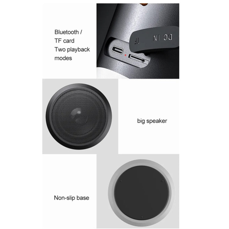 Altoparlante Bluetooth wireless con luce RGB impermeabile per atmosfera stereo