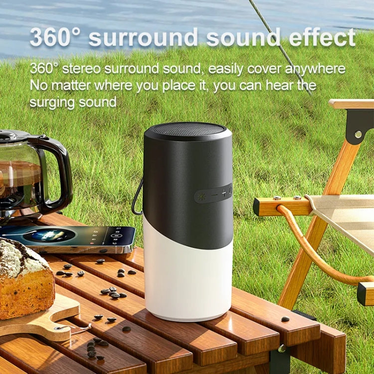 Altoparlante Bluetooth wireless con luce RGB impermeabile per atmosfera stereo