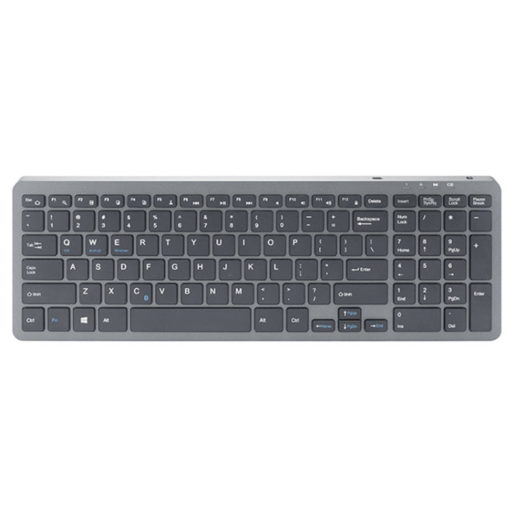 B035 Tastiera wireless 2.4G Costruzione con piede a forbice Tastiera esterna silenziosa per laptop da ufficio, Silver, Gold, Double-mold Bluetooth Gray