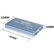 FJGEAR FJ-HU30A Scheda di acquisizione USB 3.0 Scatola di registrazione live di giochi 4K, FJ-HU30A