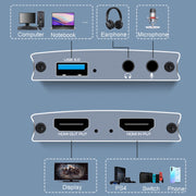 FJGEAR FJ-HU30A Scheda di acquisizione USB 3.0 Scatola di registrazione live di giochi 4K, FJ-HU30A