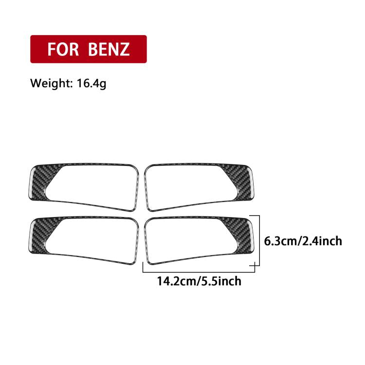 Per Mercedes-Benz Classe G W463 Set di 8 adesivi per maniglie interne