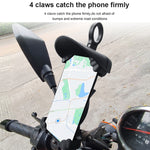 Porta cellulare antipioggia per parasole per moto, Mirror Holder  No Charge, Handlebar Holder No Charge, Charging Handlebar Holder 5V-2A, Charging Handlebar Holder 5V-3.1A, Charging Handlebar Holder 18W (QC3.0), Charging Mirror Holder 5V-2A            ...