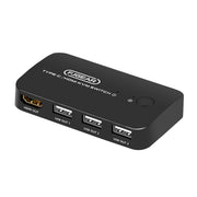 Switch KVM tipo C / HDMI FJGEAR FJ-TYH201 con controller desktop, FJ-TYH201