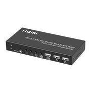 FJGEAR FJ-401HK Splitter video KVM HDMI a 4 porte con telecomando IR, FJ-401HK