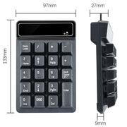 K3 19 tasti 2.4G Wireless Mini tastiera digitale tastiera per macchinari di sospensione, K3 (Black)
