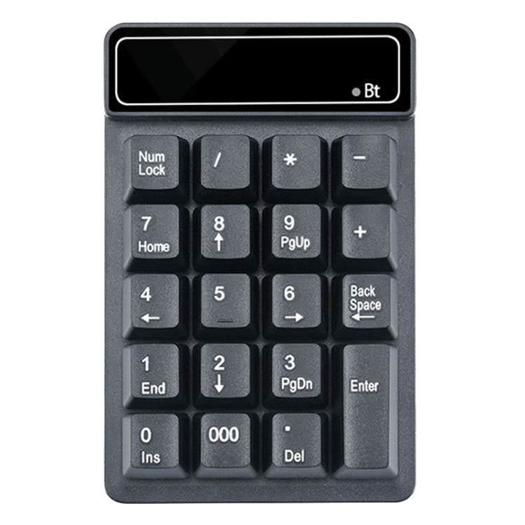 K6 19 tasti Mini tastiera digitale wireless Bluetooth Tastiera meccanica universale sospesa 4.0, K6 (Black)