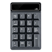 K6 19 tasti Mini tastiera digitale wireless Bluetooth Tastiera meccanica universale sospesa 4.0, K6 (Black)
