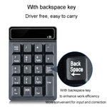 K6 19 tasti Mini tastiera digitale wireless Bluetooth Tastiera meccanica universale sospesa 4.0, K6 (Black)