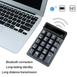 K6 19 tasti Mini tastiera digitale wireless Bluetooth Tastiera meccanica universale sospesa 4.0, K6 (Black)