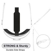 Per Oculus/Meta Quest 3 VR Fascia per la testa regolabile per cuffie Elite, Elite Headset White, Elite Headset Black