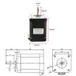 Motore passo-passo 17HS6401S 12V 1,7A 60mm 70N.cm